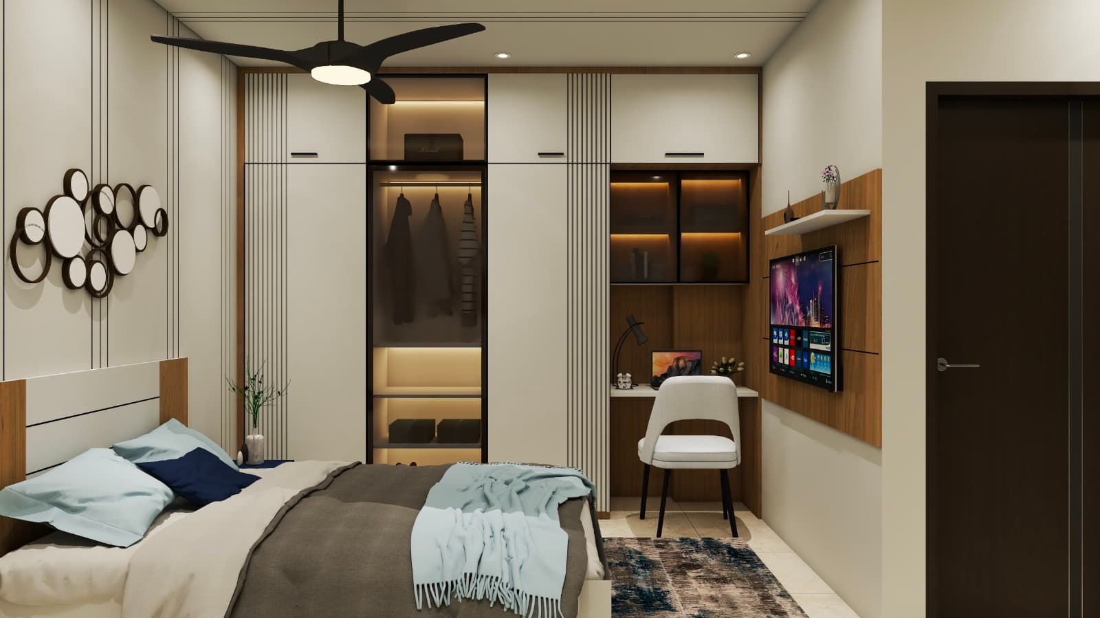 Classic Bedroom with Bay Window