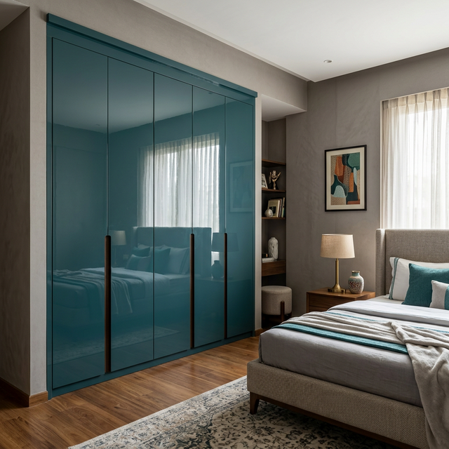 Flawless HDHMR high-gloss wardrobe finish